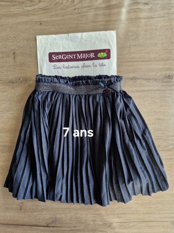 Jupe plisée sergent major 7 ans