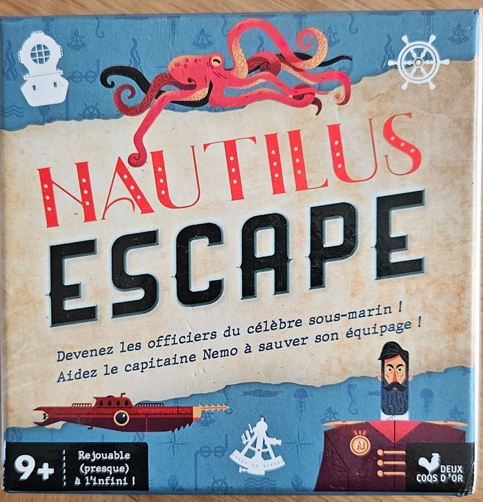 Jeu de société nautilus escape