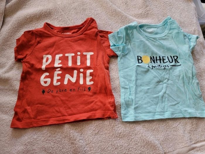 Lot de 8 tee-shirts manches courtes garçon 3 mois - photo numéro 3