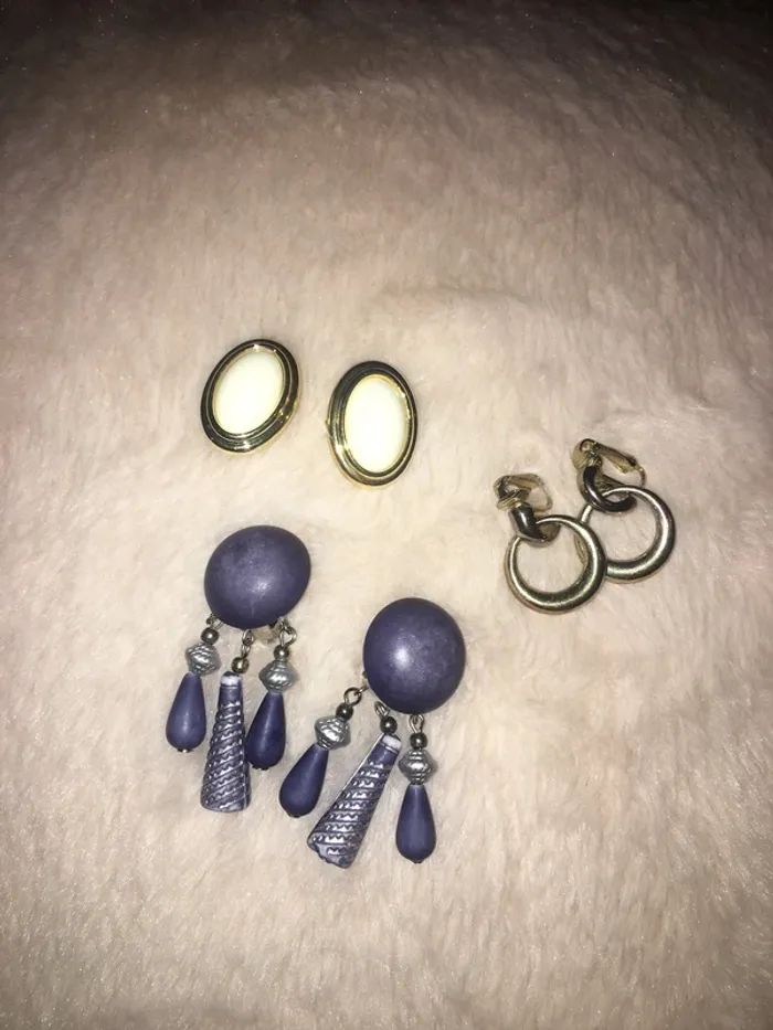 Lot de 3 paire de boucles d’oreilles - photo numéro 2