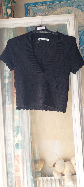 Haut zara noir