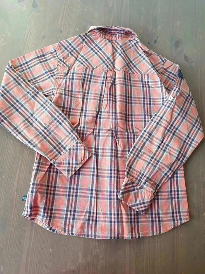 Chemise à carreaux orange 10 ans La compagnie des petits - photo numéro 4