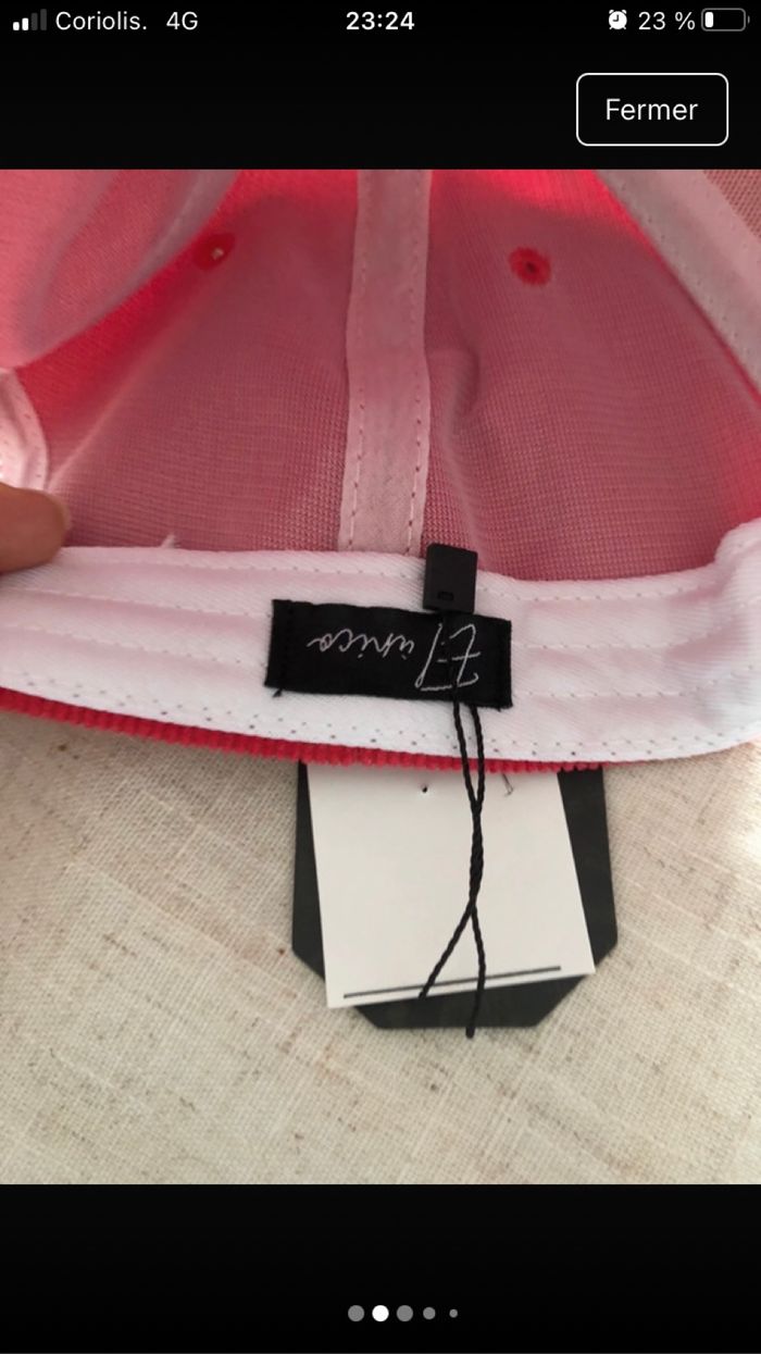 Casquette rose - photo numéro 6