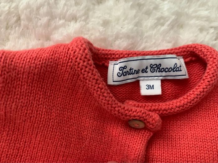 Boléro tartine et chocolat corail neuf - photo numéro 2