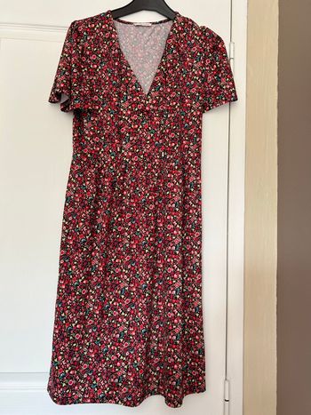 Robe rouge fleurie Cache Cache