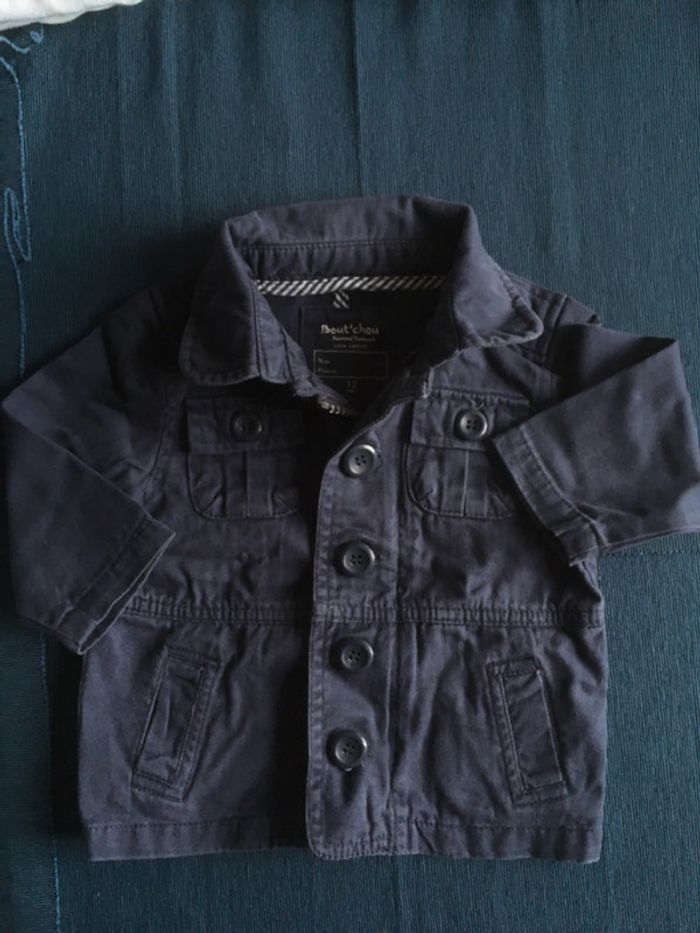 Veste/manteau léger coton Bout’chou/Monoprix 12 mois