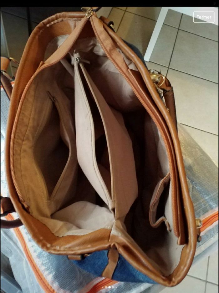 Sac à main jeans bon état - photo numéro 5