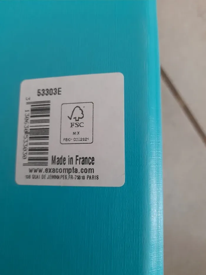 Classeur vert eau - photo numéro 3