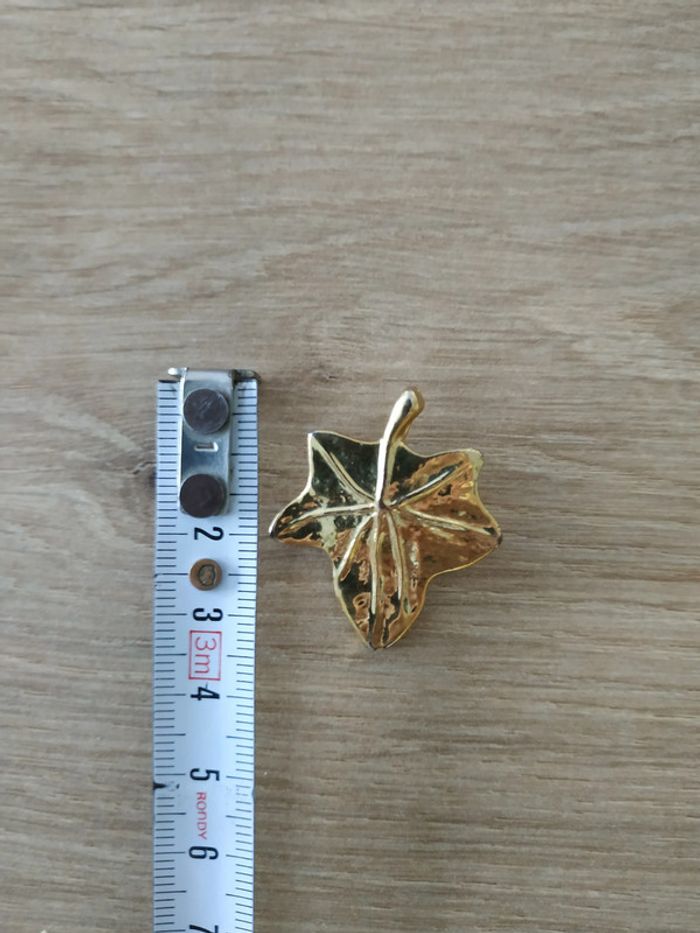 Ancien bijoux 2 en 1 représentant une feuille - photo numéro 6