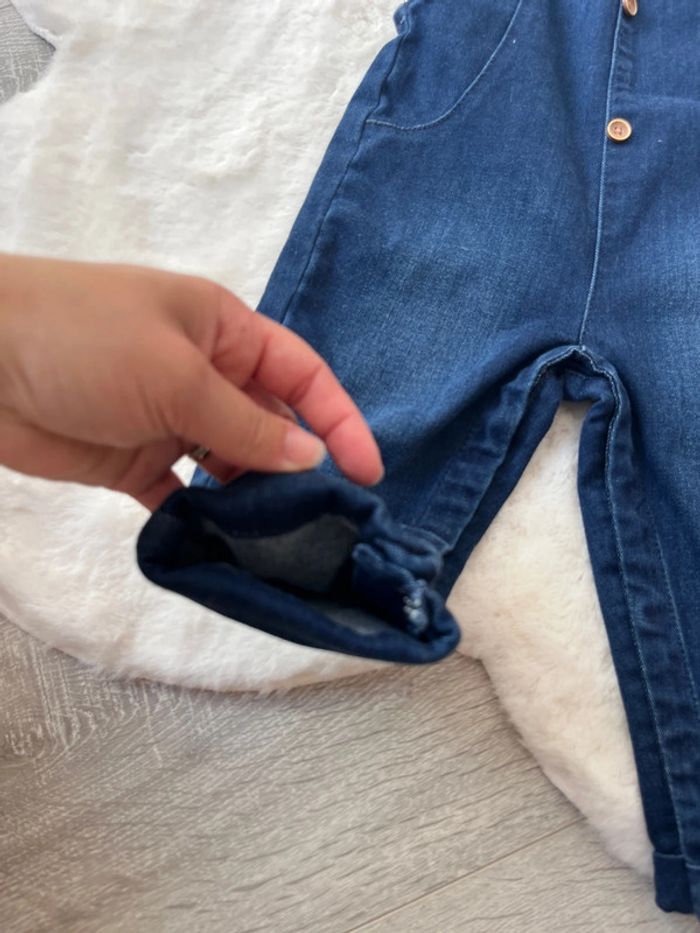 Salopette bébé fille jean 18 mois - photo numéro 4