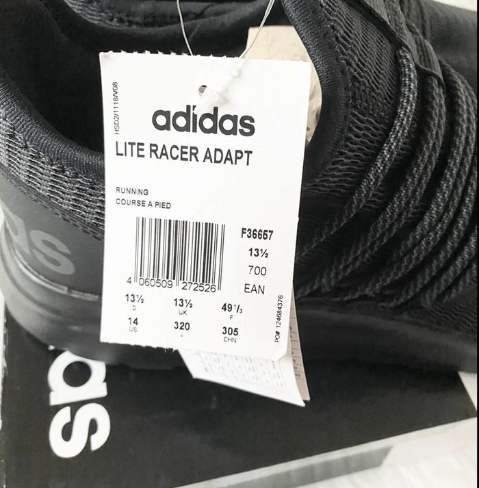 Adidas Lite Racer Adapt – Taille 49⅓ – Neuf avec étiquette - photo numéro 11