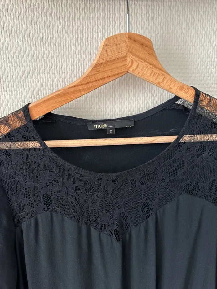 Robe Maje Soie et Laine - Taille 2 - photo numéro 2