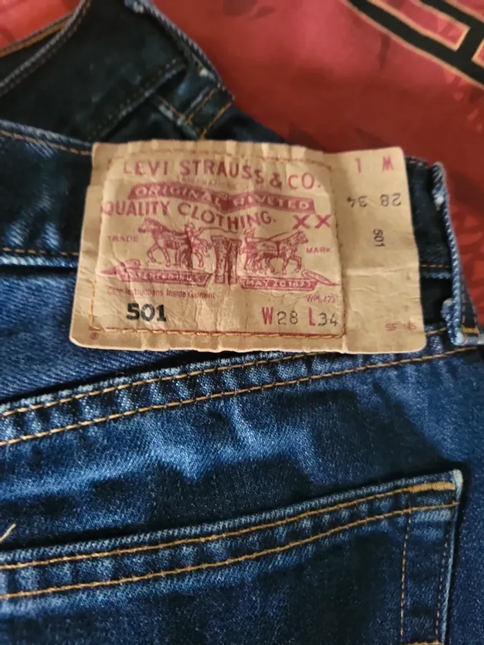 Jean levi's 501 w28 L34 - photo numéro 4