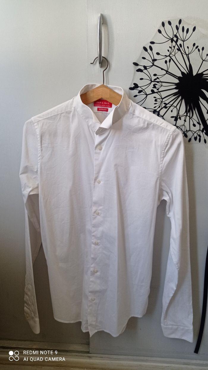 Chemise blanche Zara Superslim  fit taille S Tbe