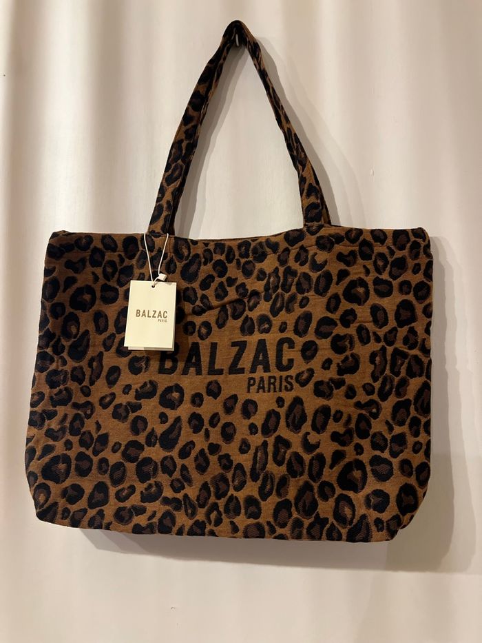 Cabas balzac Paris léopard