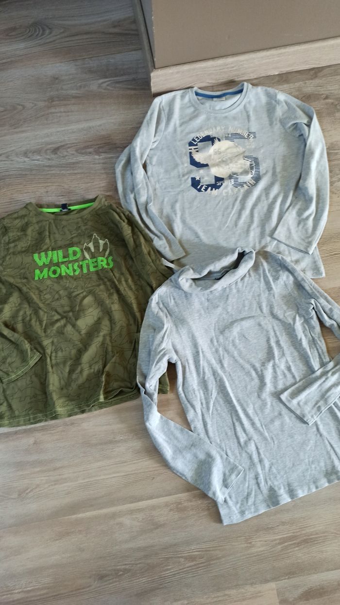 Lot de t-shirts manches longues garçon 12 ans - photo numéro 4