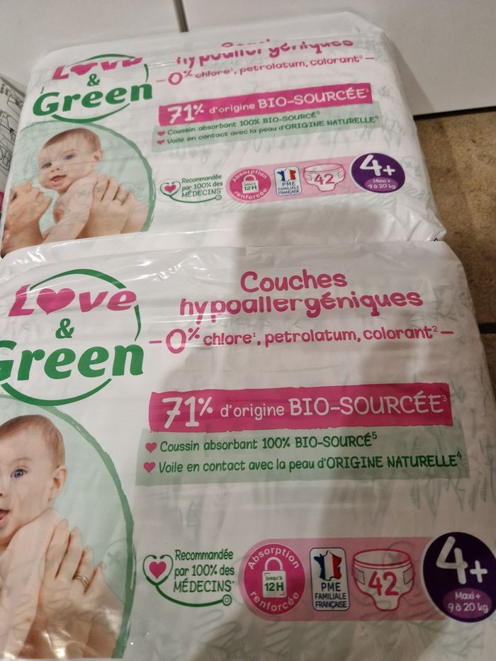 168 couches Love and Green taille 4+ - photo numéro 3