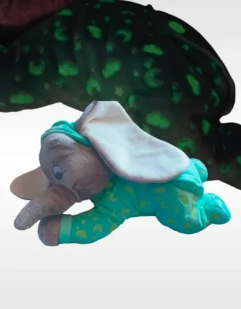 Peluche doudou phosphorescent Dumbo l'éléphant