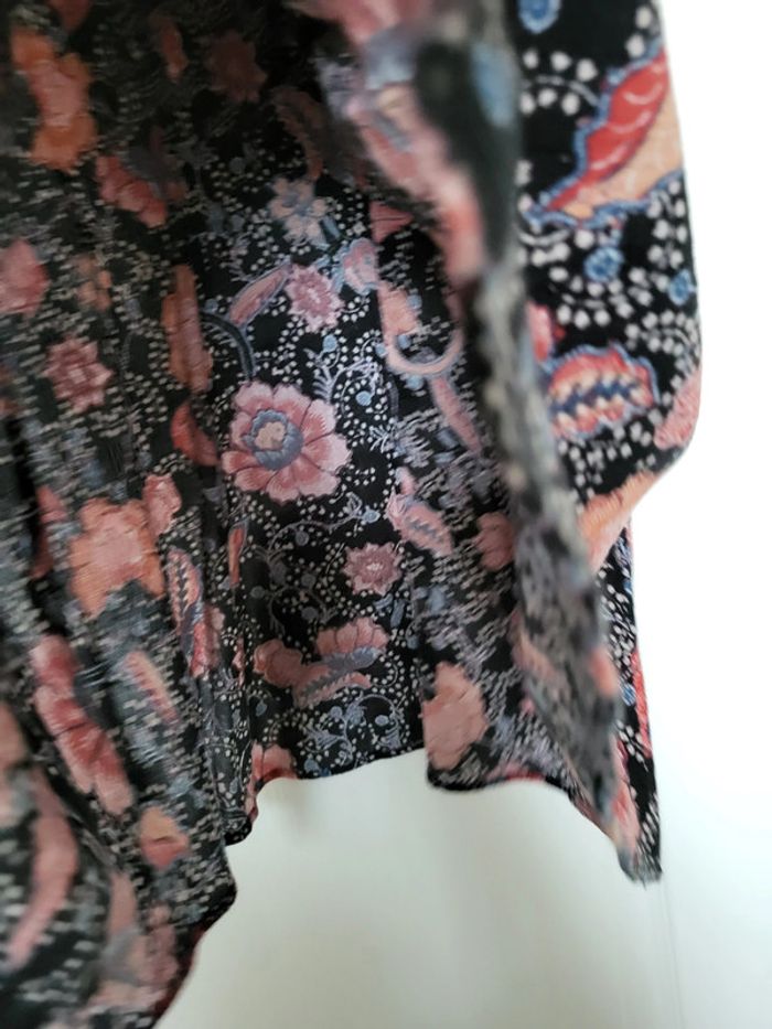Robe noire motifs fleurs rouges Etam - photo numéro 5
