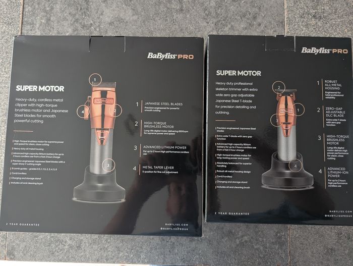 Lot 2 tondeuses cheveux Babyliss Pro - photo numéro 2
