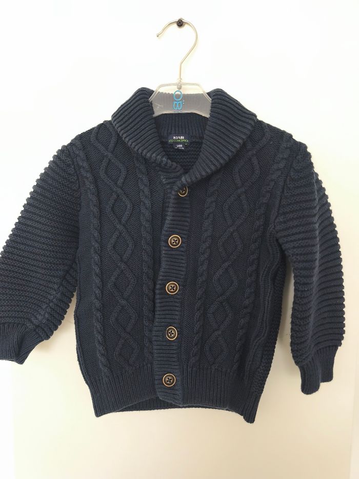 Gros gilet maille torsadée - photo numéro 3