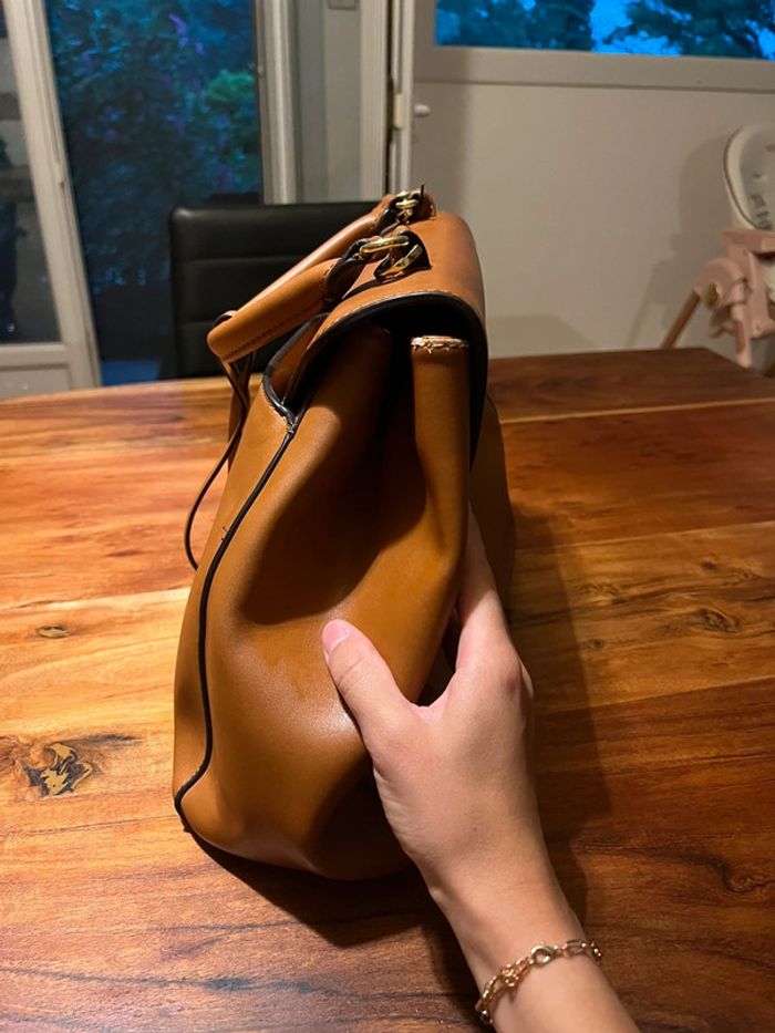 Sac Mac Douglas camel taille avec bandoulière - photo numéro 13