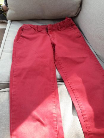 Pantalon chino rouge en 12 ans