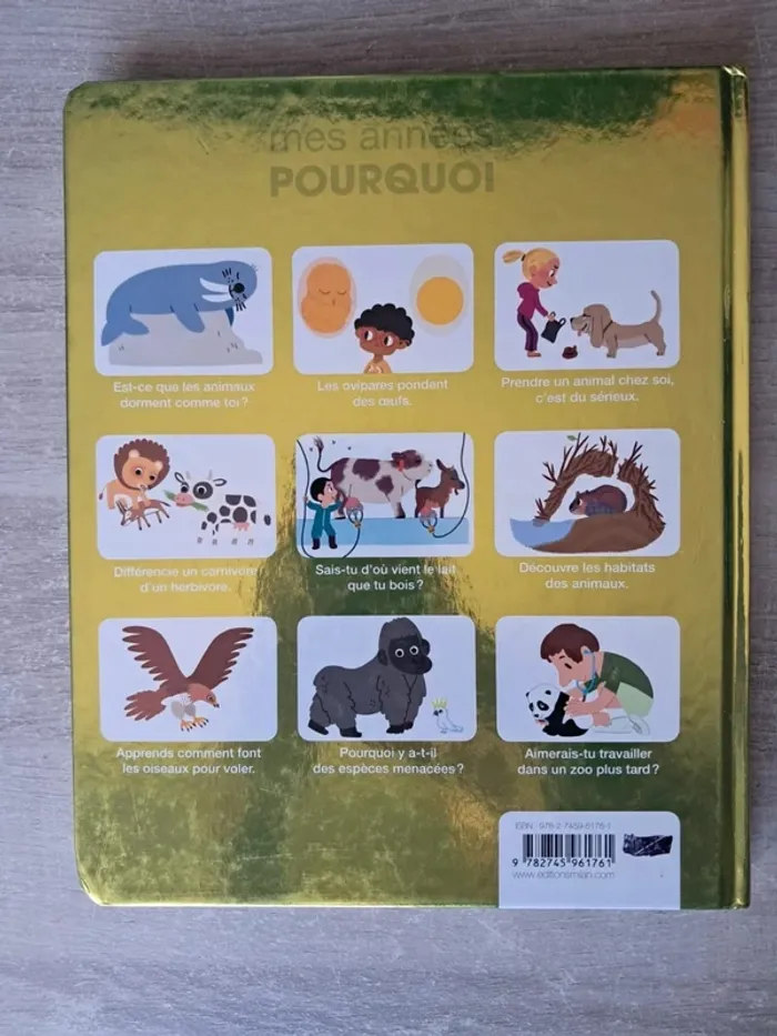 Livre les animaux mes années pourquoi - photo numéro 2