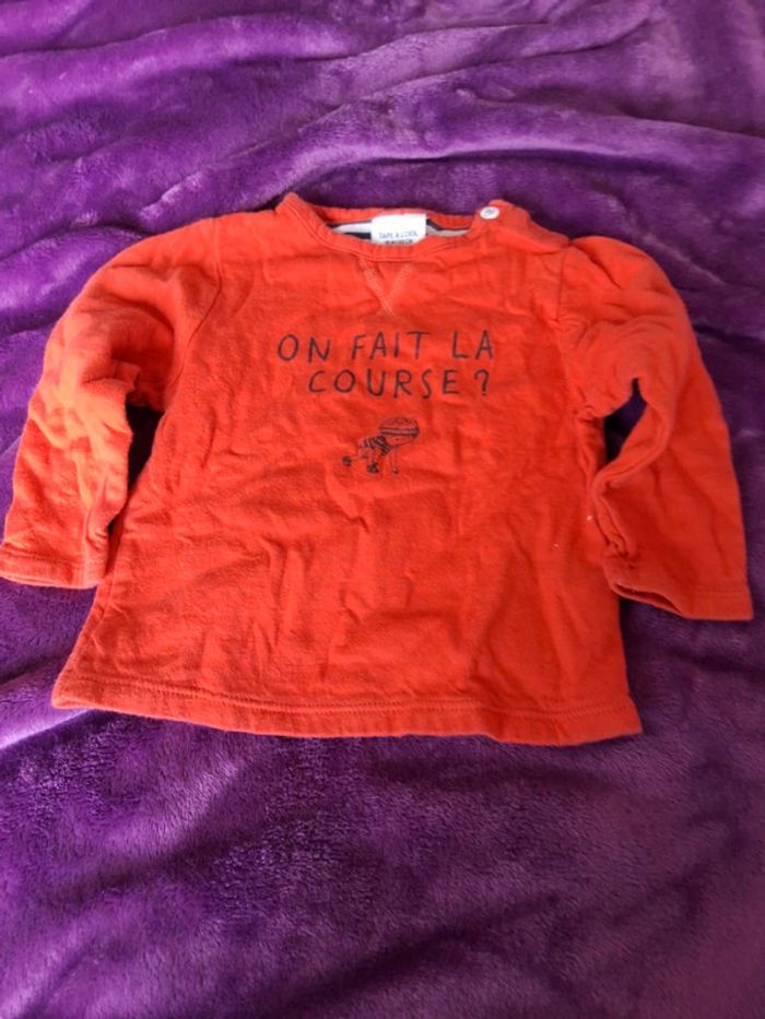 Tee-shirt manches longues orange