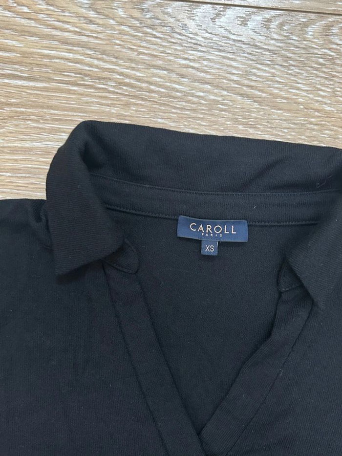 T-shirt Elisa caroll noir en viscose taille xs - photo numéro 3
