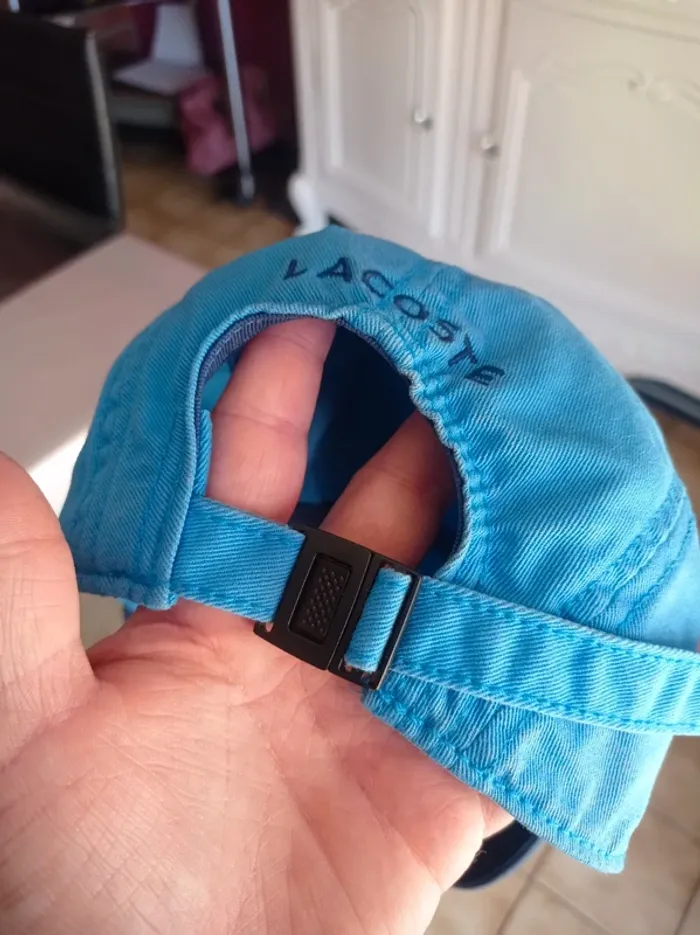 Casquette Lacoste bleu - photo numéro 4