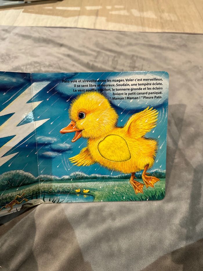 Livre à toucher pato le canard veut s’envoler - photo numéro 2