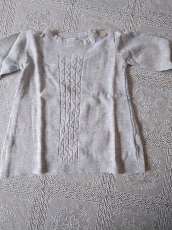 Robe pull grise 9 mois