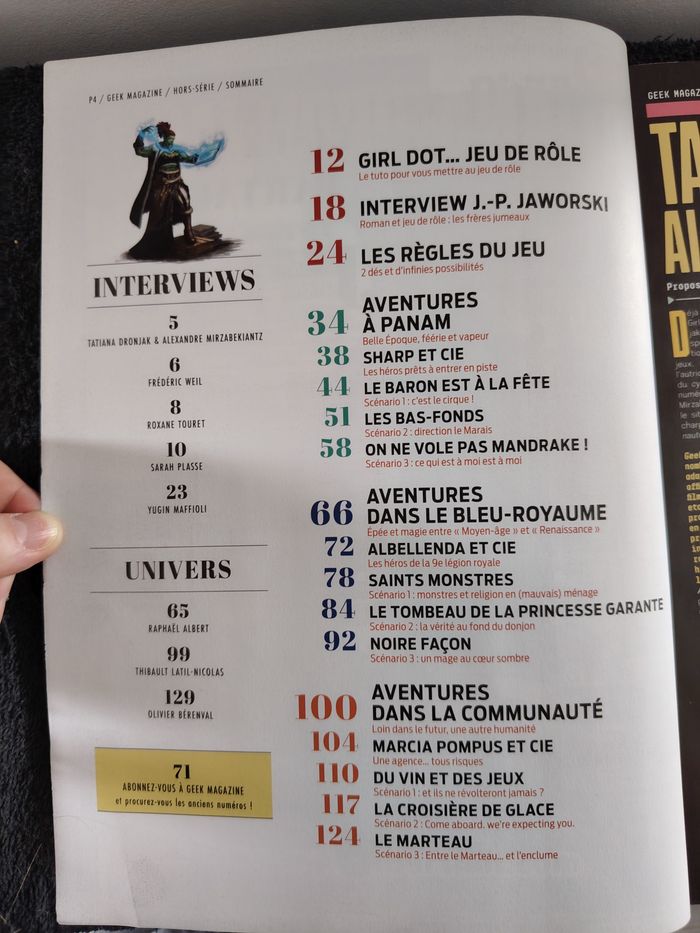 Geek magazine, 3 jeux de rôles complets - photo numéro 8