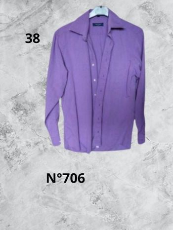 N°706 Chemise violette T38. Jean Chatel.