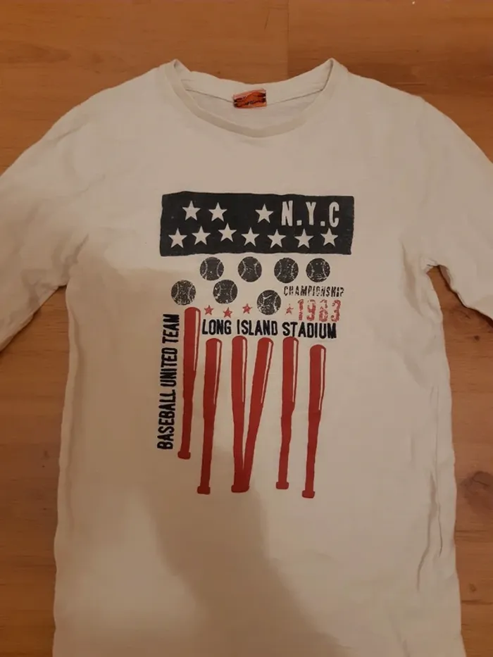 Tee-shirt manche longue garçons taille 8 ans - photo numéro 3