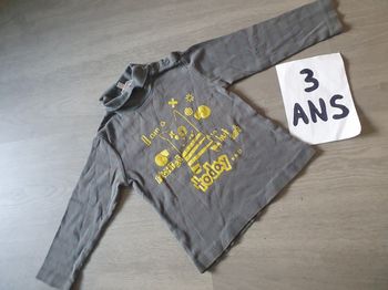 Maillot t-shirt sous pull 3ans garçon