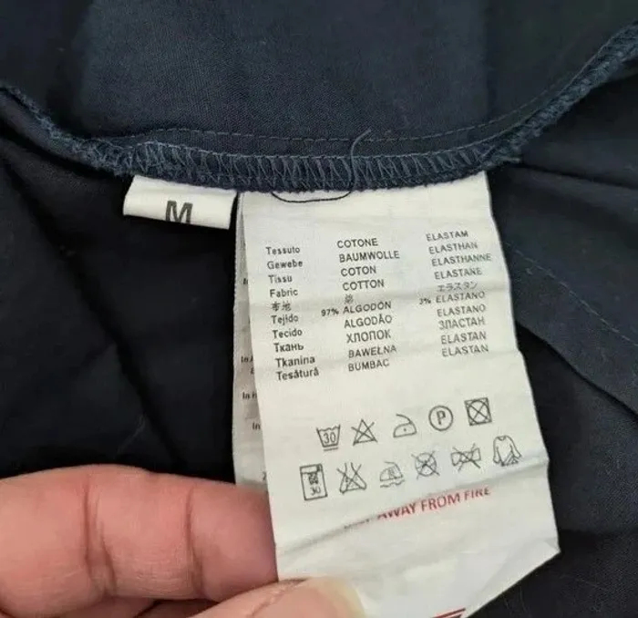 Chemisier marine en coton - Geox - taille M - photo numéro 4