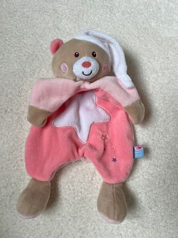 Doudou plat ours sucre d’orge