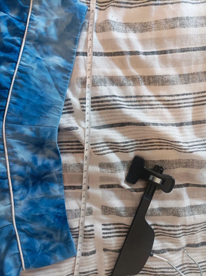 Jupe longue bleu motif tie dye