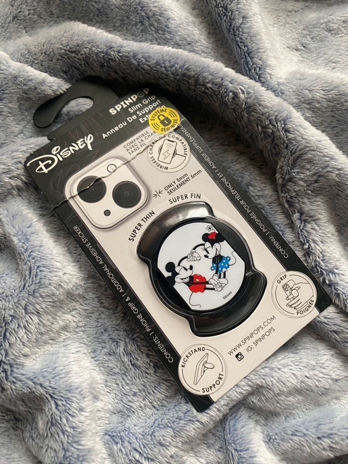 Anneau de support téléphone extra fin Mickey Minnie Mouse Slim Grip disney - photo numéro 1