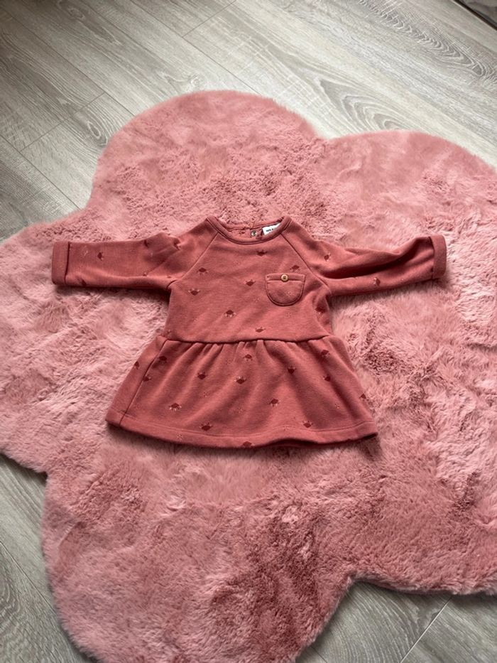 Robe molletonnée bébé fille 6 mois