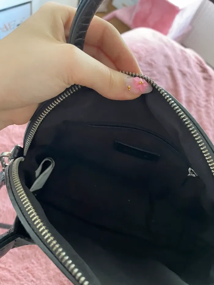 sac à main bandoulière effet croco - photo numéro 3
