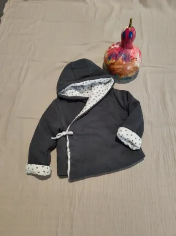 Manteau à capuche 12 mois