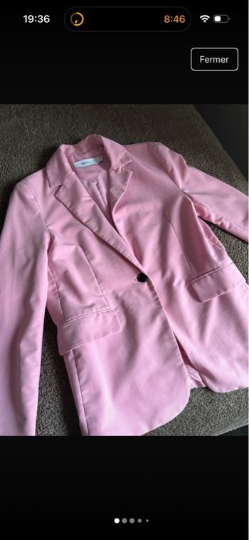 Blazer rose pale Bershka 