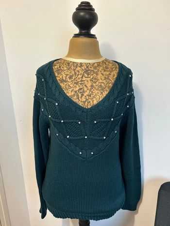Pull Koröshi vert foncé taille xl soit 44