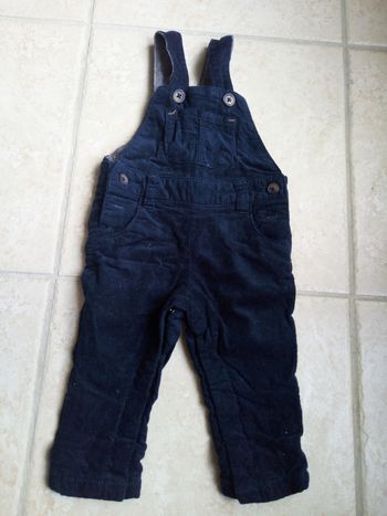 Salopette velours 3 mois