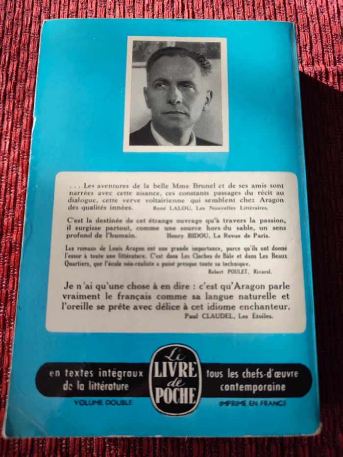 Livre "Les cloches de Bâle" - Aragon - photo numéro 2