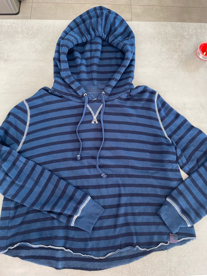 Sweat à capuche rayé marine Ralph Lauren