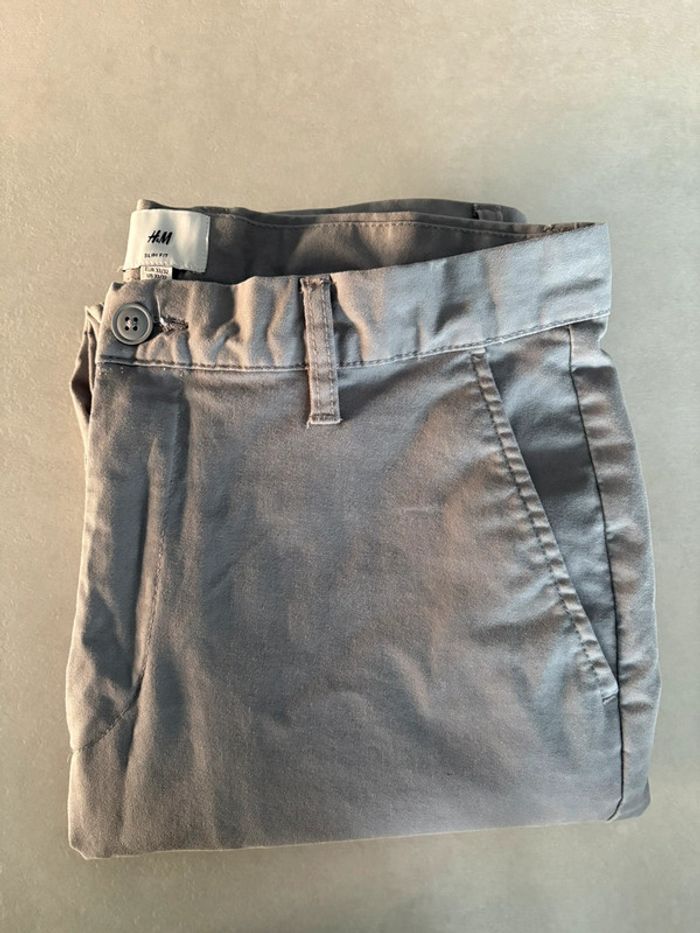 Pantalon H&M gris taille 33/32 en parfait état - photo numéro 5